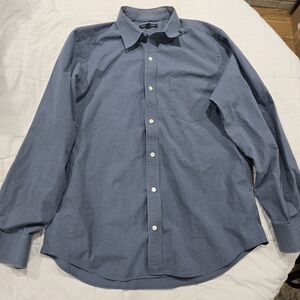Banana Republic Men's Casual Blue Button-Down Shirt